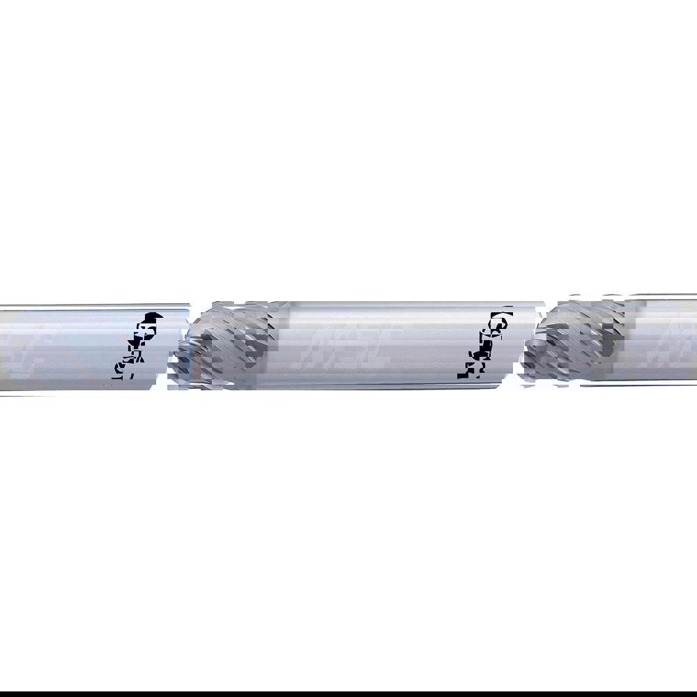 Ball End Mill: 2.00 mm Dia, 2.00 mm LOC, 4 Flute, Solid Carbide