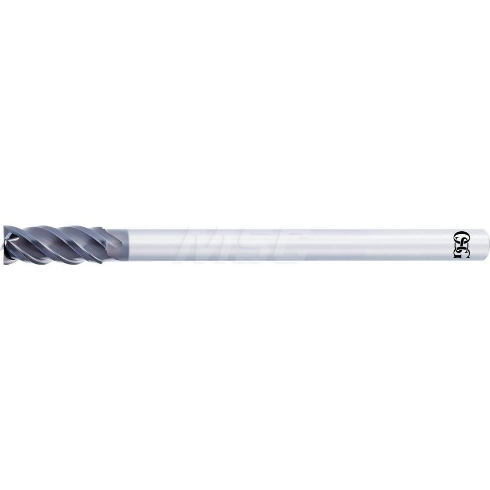 Square End Mill: 25mm LOC, 8mm Shank Dia, 130mm OAL, 4 Flutes, Solid Carbide