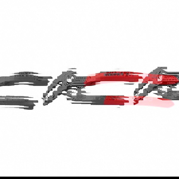 Pliers; Type: Hose Clamp Pliers ; Jaw Length (mm): 34 ; Jaw Type: Rotating Tip ; Side Cutter: No ; Overall Length (Inch): 7-1/2 ; Handle Material: Non-Slip Plastic