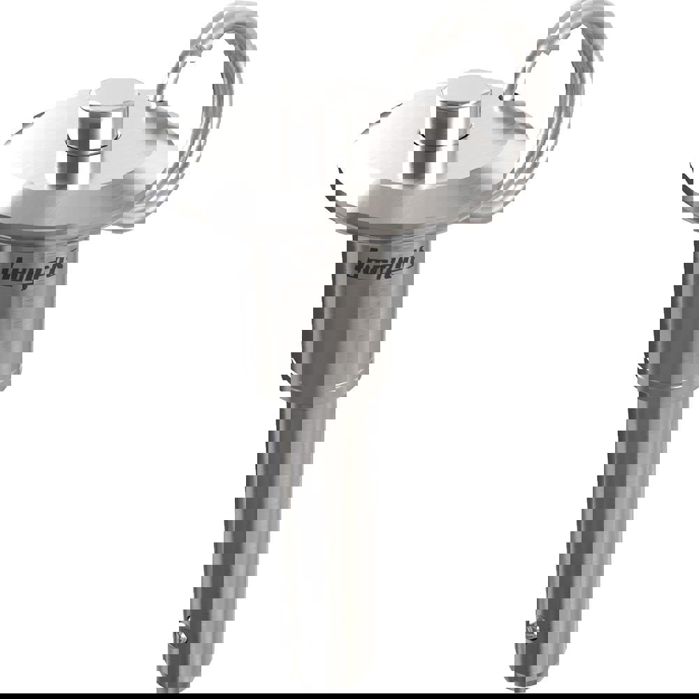 Ball Grip Quick-Release Pin: Button Handle, 8 mm Pin Dia, 40 mm Usable Length