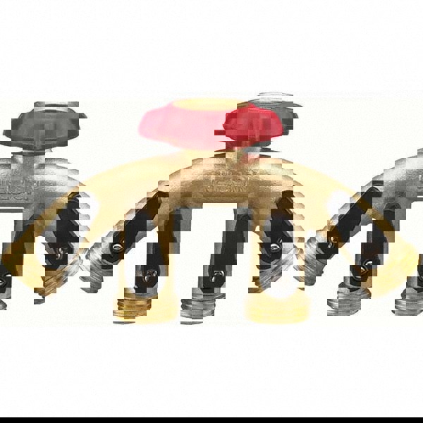 Garden Hose Shut-Off Valve: Female & Male, 3/4