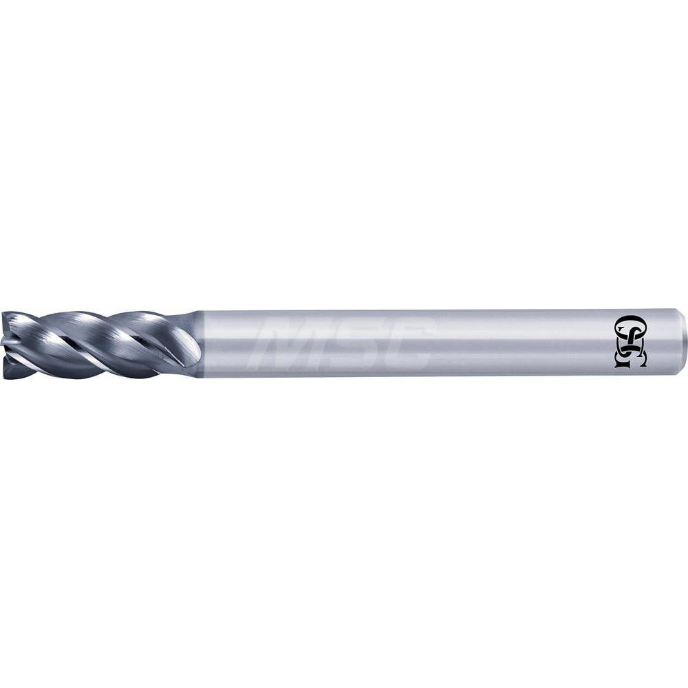 Square End Mill: 11mm LOC, 6mm Shank Dia, 60mm OAL, 4 Flutes, Solid Carbide