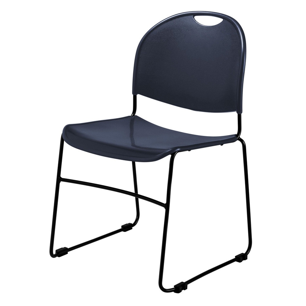 Stacking Chairs; Chair Type: Stack Chairs w/o Arms ; Arms Included: No ; Seat Color: Blue ; Overall Width: 20in ; Weight Capacity: 300lb ; Foot Type: Glide