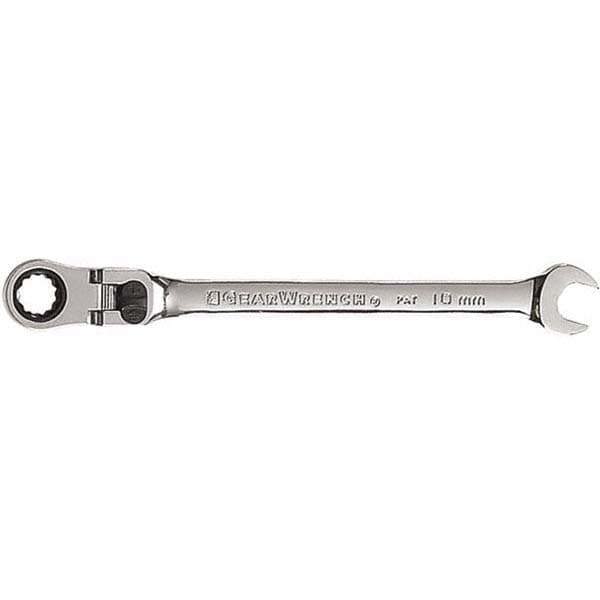 Combination Wrench: 10.00 mm Head Size, 15 deg Offset