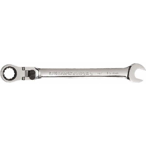 Combination Wrench: 16.00 mm Head Size, 15 deg Offset