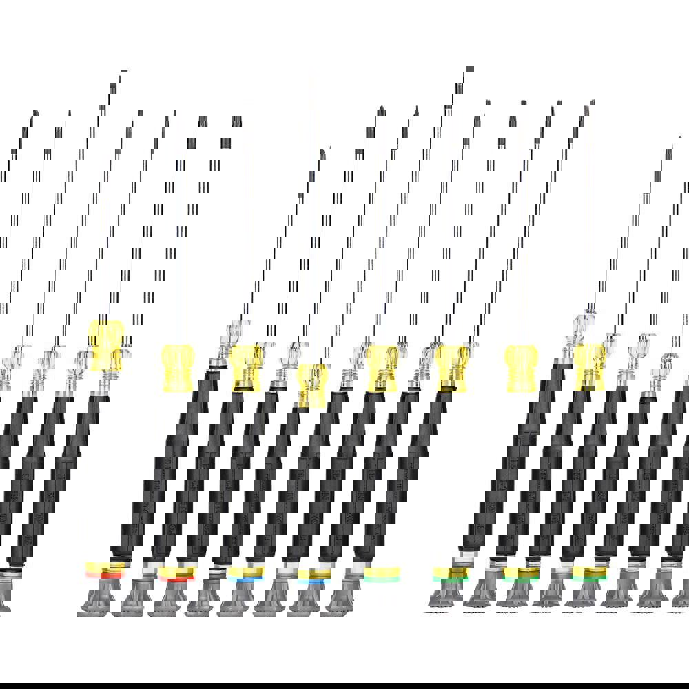Screwdriver Sets; Screwdriver Types Included: Phillips, Slotted, Torx ; Container Type: Blister Pack ; Tether Style: Not Tether Capable ; Finish: Chrome ; Number Of Pieces: 8 ; Insulated: No