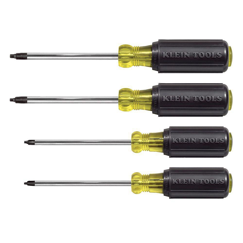 Screwdriver Set: 4 Pc, Square Recess