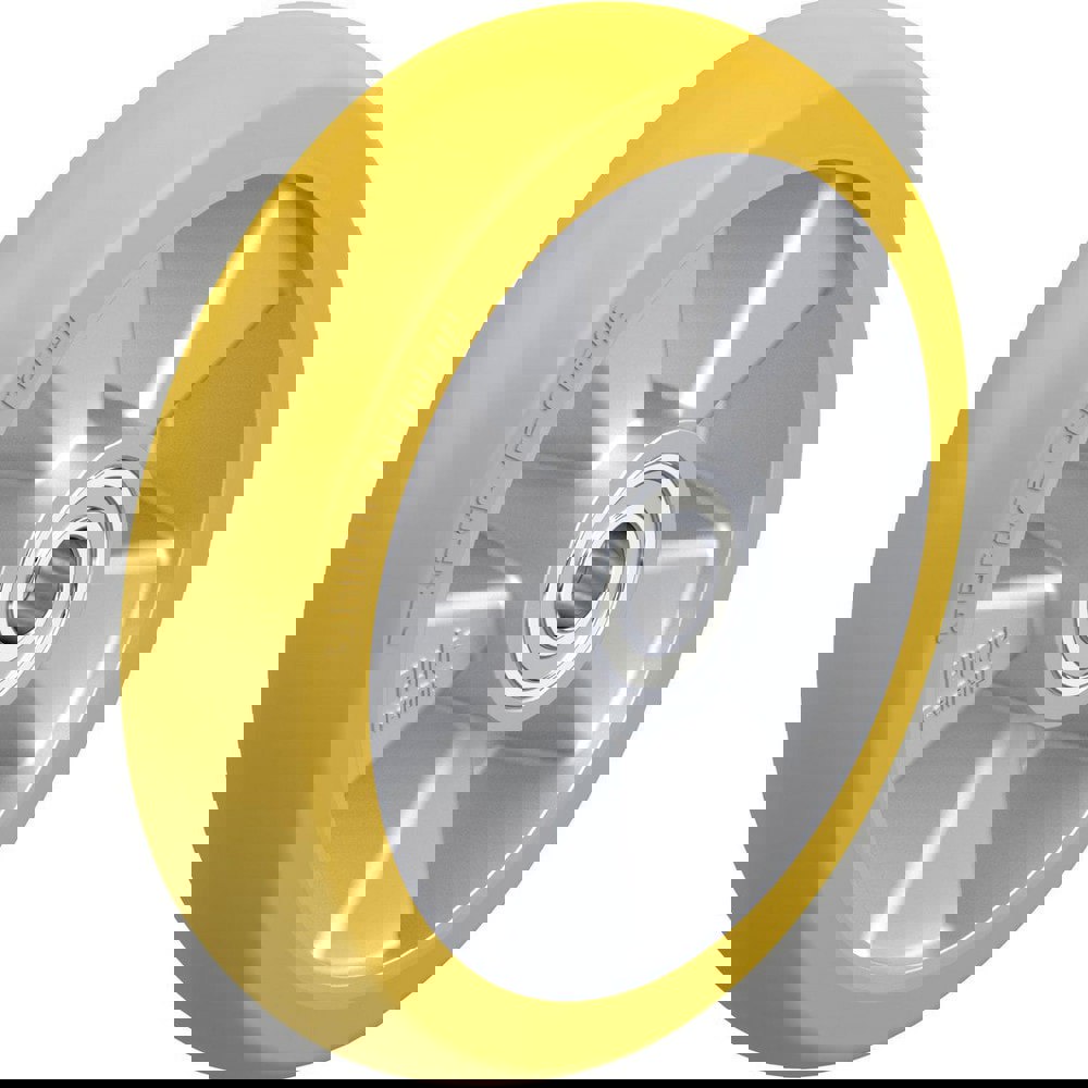 Caster Wheels; Wheel Type: Rigid; Swivel ; Wheel Diameter (Inch): 8 ; Bearing Type: Ball ; Wheel Width (Inch): 2 ; Wheel Core Material: Die-Cast Aluminium ; Wheel Material: Polyurethane