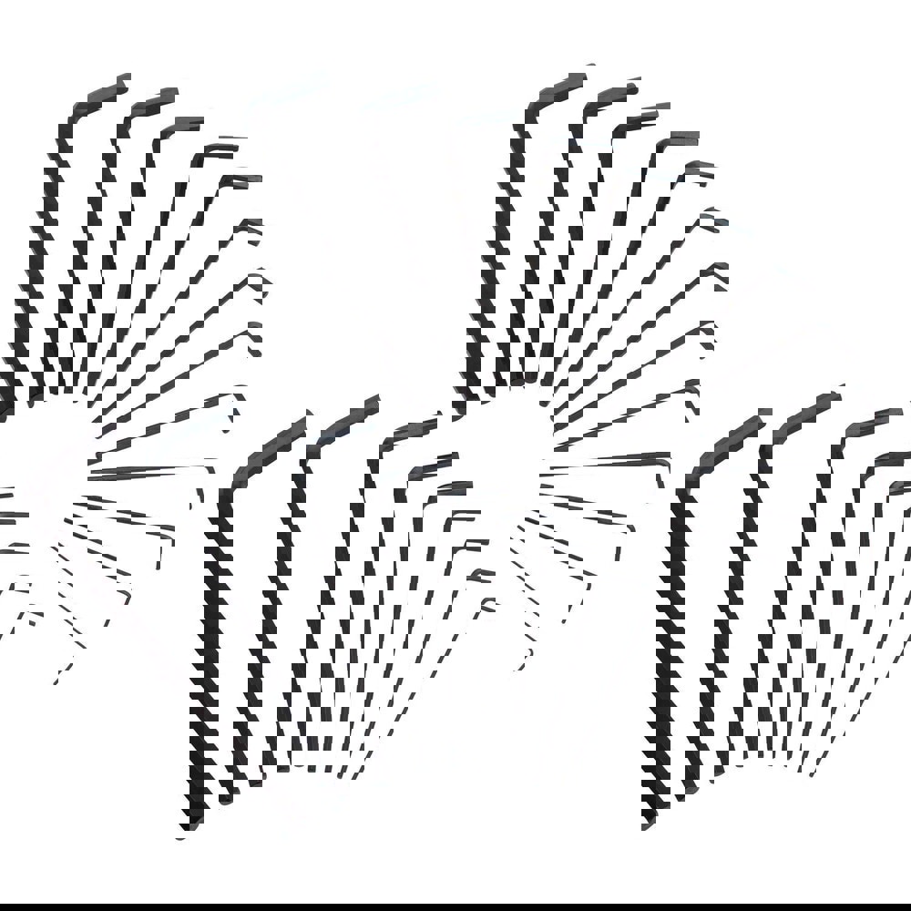Hex Key Sets; Ball End: No ; Handle Type: L-Handle ; Measurement Type: Inch/Metric ; Hex Size: SAE Sizes: .05