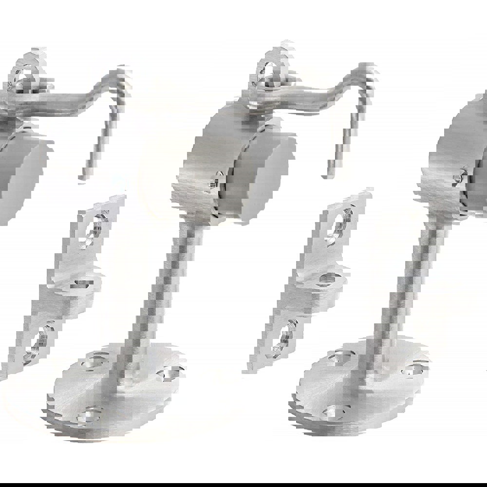 Holders; Overall Length: 2.00 ; Finish/Coating: Satin Chrome ; Stem Length: 1/2 (Inch)