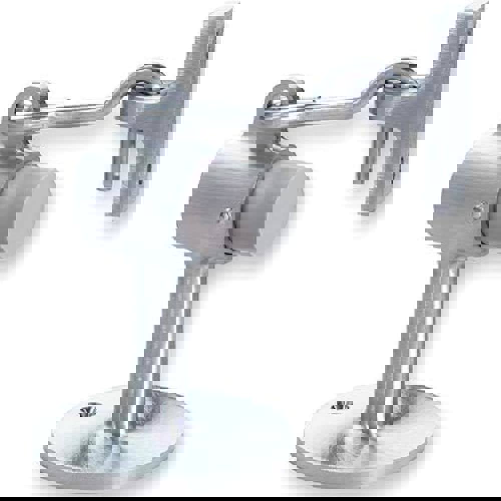 Holders; Overall Length: 2.00 ; Finish/Coating: Satin Chrome ; Stem Length: 1/2 (Inch)