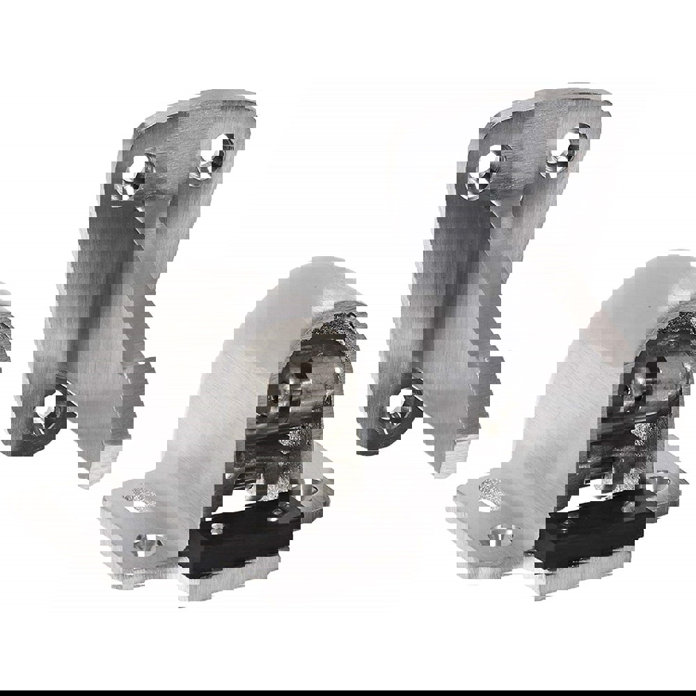 Holders; Overall Length: 2.00 ; Finish/Coating: Satin Chrome ; Stem Length: 1/2 (Inch)