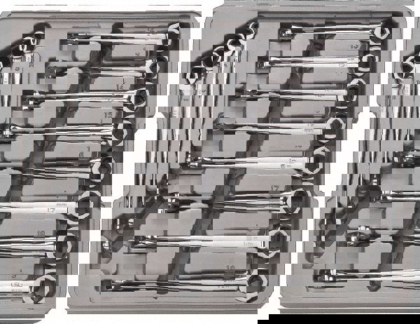Combination Wrench Set: 12 Pc, 8 mm - 19 mm Wrench, Metric