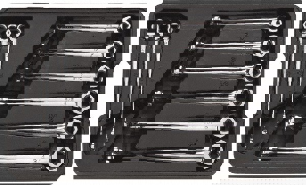 Combination Wrench Set: 9 Pc, 1/2