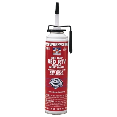 Joint Sealant: 7.25 oz Can, Red, RTV Silicone