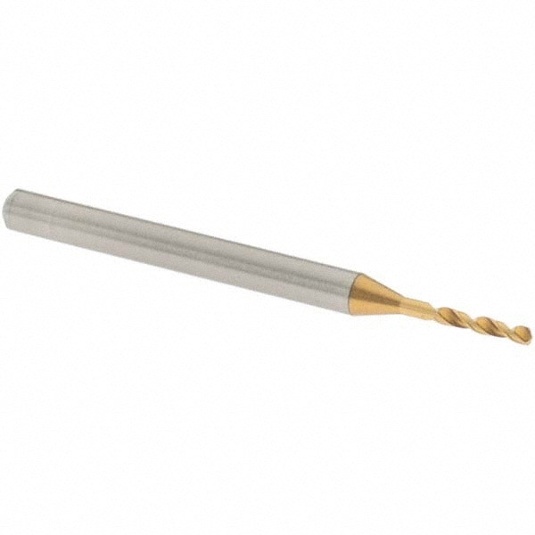 Screw Machine Length Drill Bit: 1.22 mm (0.0480) Dia, 140 deg, Vanadium High Speed Steel