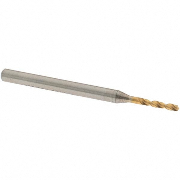 Screw Machine Length Drill Bit: 1.53 mm (0.0602) Dia, 140 deg, Vanadium High Speed Steel