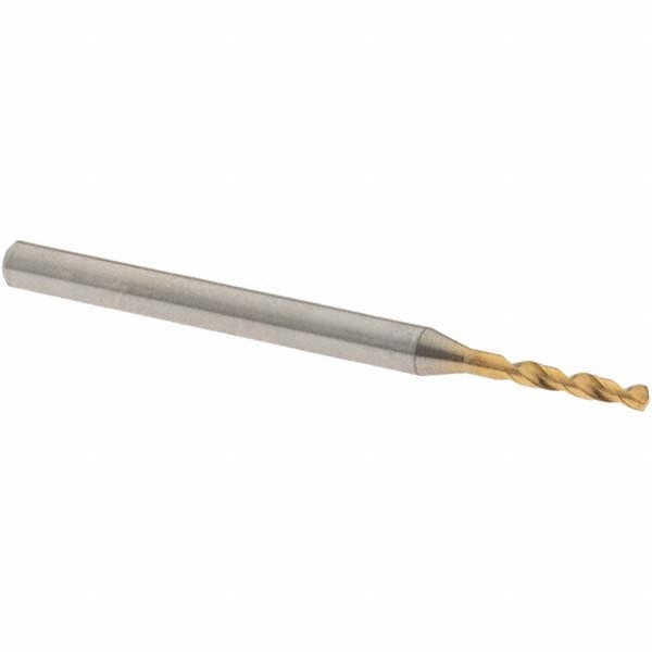 Screw Machine Length Drill Bit: 1.55 mm (0.0610) Dia, 140 deg, Vanadium High Speed Steel