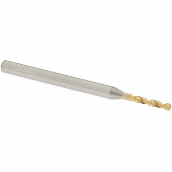 Screw Machine Length Drill Bit: 1.58 mm (0.0622) Dia, 140 deg, Vanadium High Speed Steel