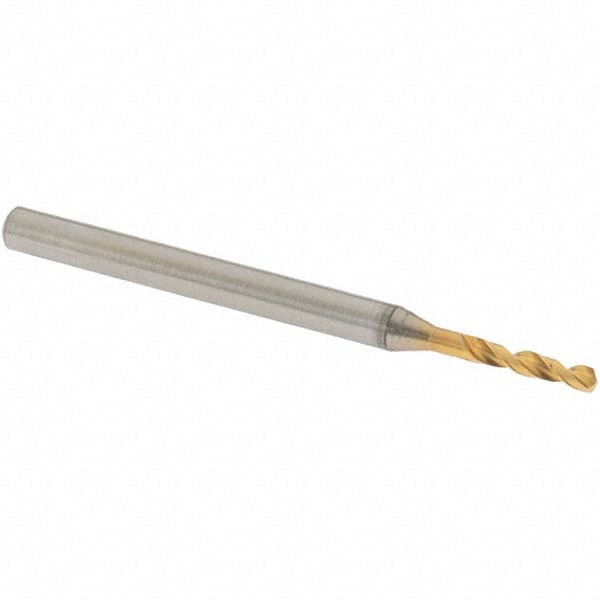 Screw Machine Length Drill Bit: 1.65 mm (0.0650) Dia, 140 deg, Vanadium High Speed Steel