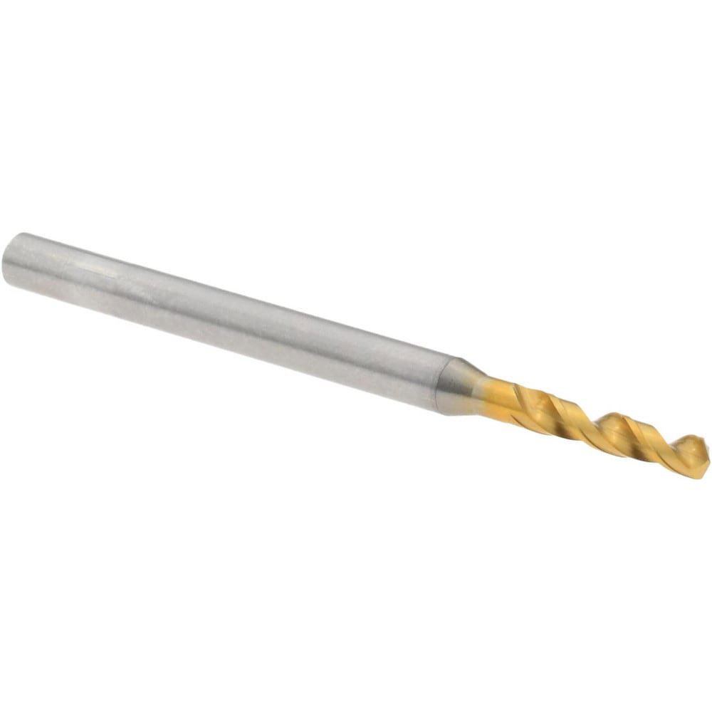 Screw Machine Length Drill Bit: Size #46, 130 deg Point, High-Speed Steel