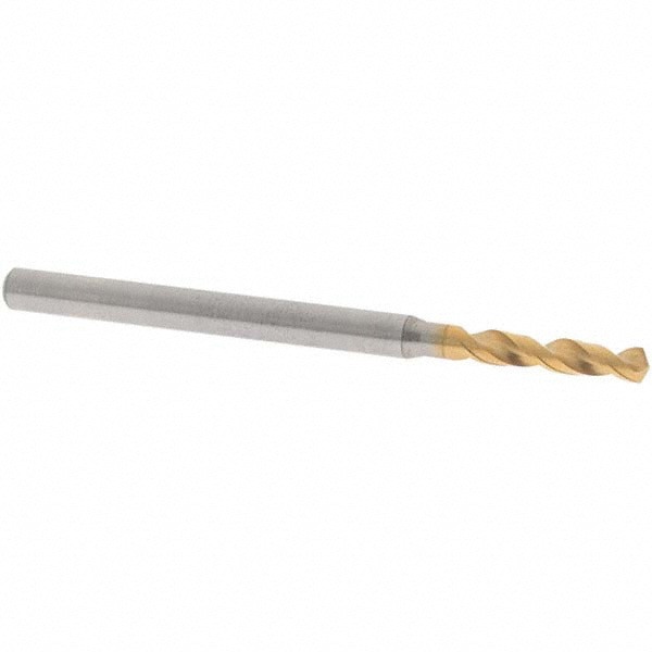 Screw Machine Length Drill Bit: 2.39 mm (0.0941) Dia, 130 deg, Vanadium High Speed Steel