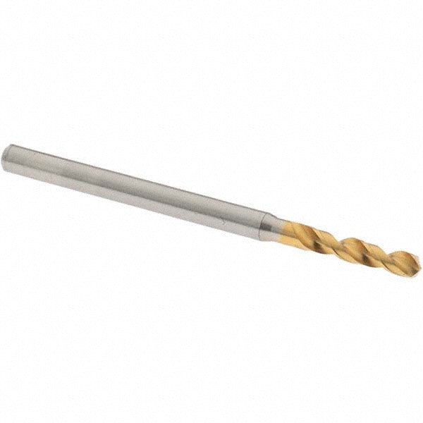 Screw Machine Length Drill Bit: 2.46 mm Dia, 130 deg Point, High-Speed Steel