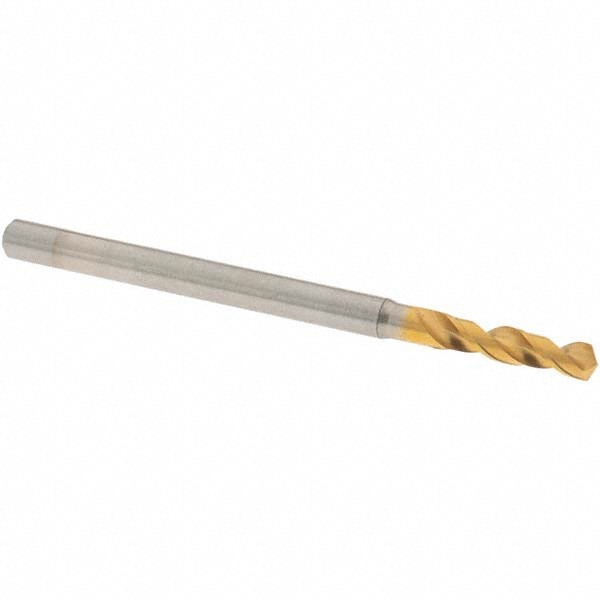 Screw Machine Length Drill Bit: 2.65 mm (0.1043) Dia, 130 deg, Vanadium High Speed Steel