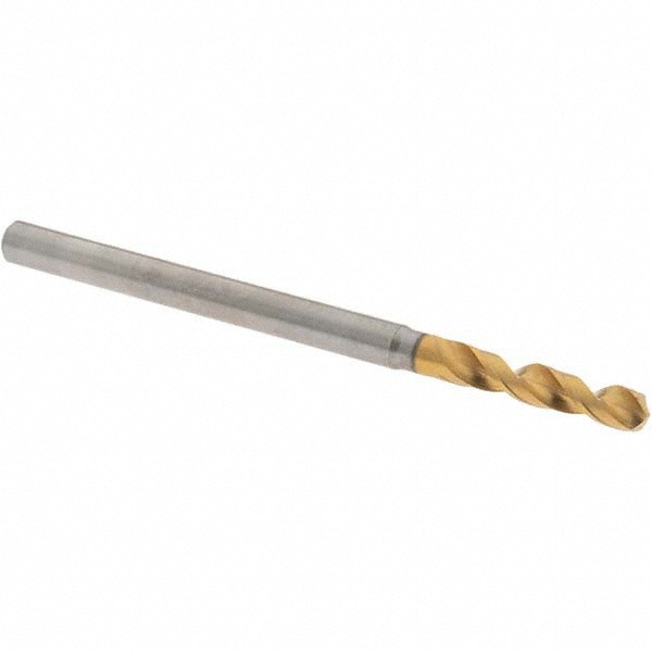 Screw Machine Length Drill Bit: 2.72 mm Dia, 130 deg Point, High-Speed Steel