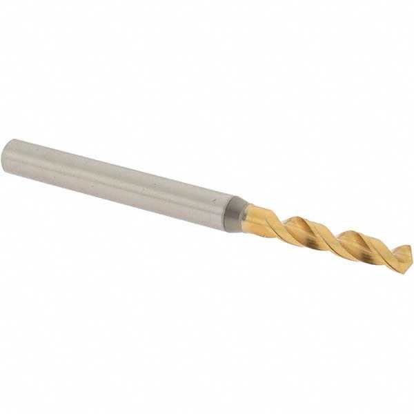 Screw Machine Length Drill Bit: 3.02 mm Dia, 130 deg Point, High-Speed Steel