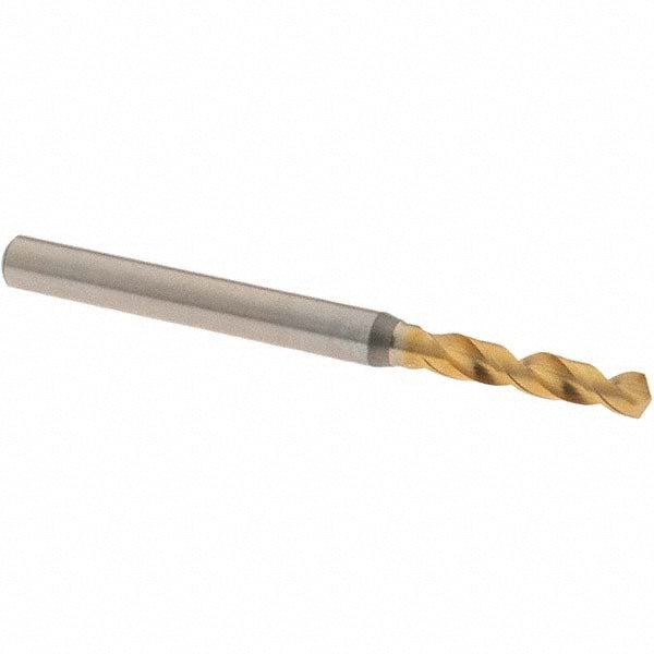 Screw Machine Length Drill Bit: 3.17 mm (0.1248) Dia, 130 deg, Vanadium High Speed Steel