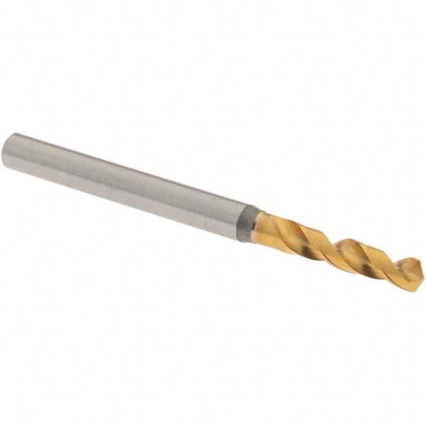 Screw Machine Length Drill Bit: 3.33 mm Dia, 130 deg Point, High-Speed Steel