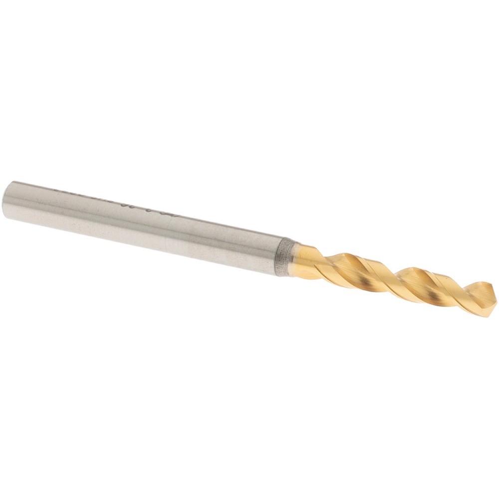 Screw Machine Length Drill Bit: 3.36 mm (0.1323) Dia, 130 deg, Vanadium High Speed Steel