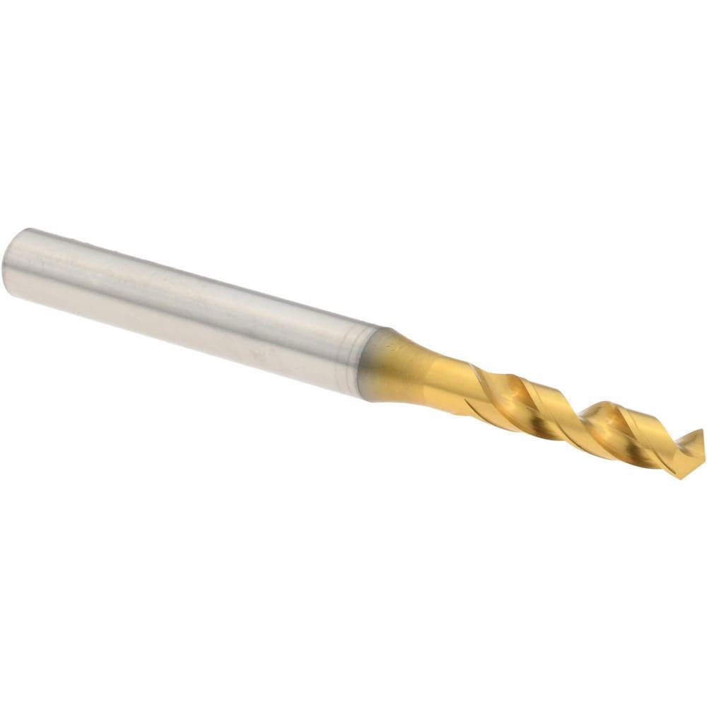 Screw Machine Length Drill Bit: Size #19, 120 deg Point, High-Speed Steel