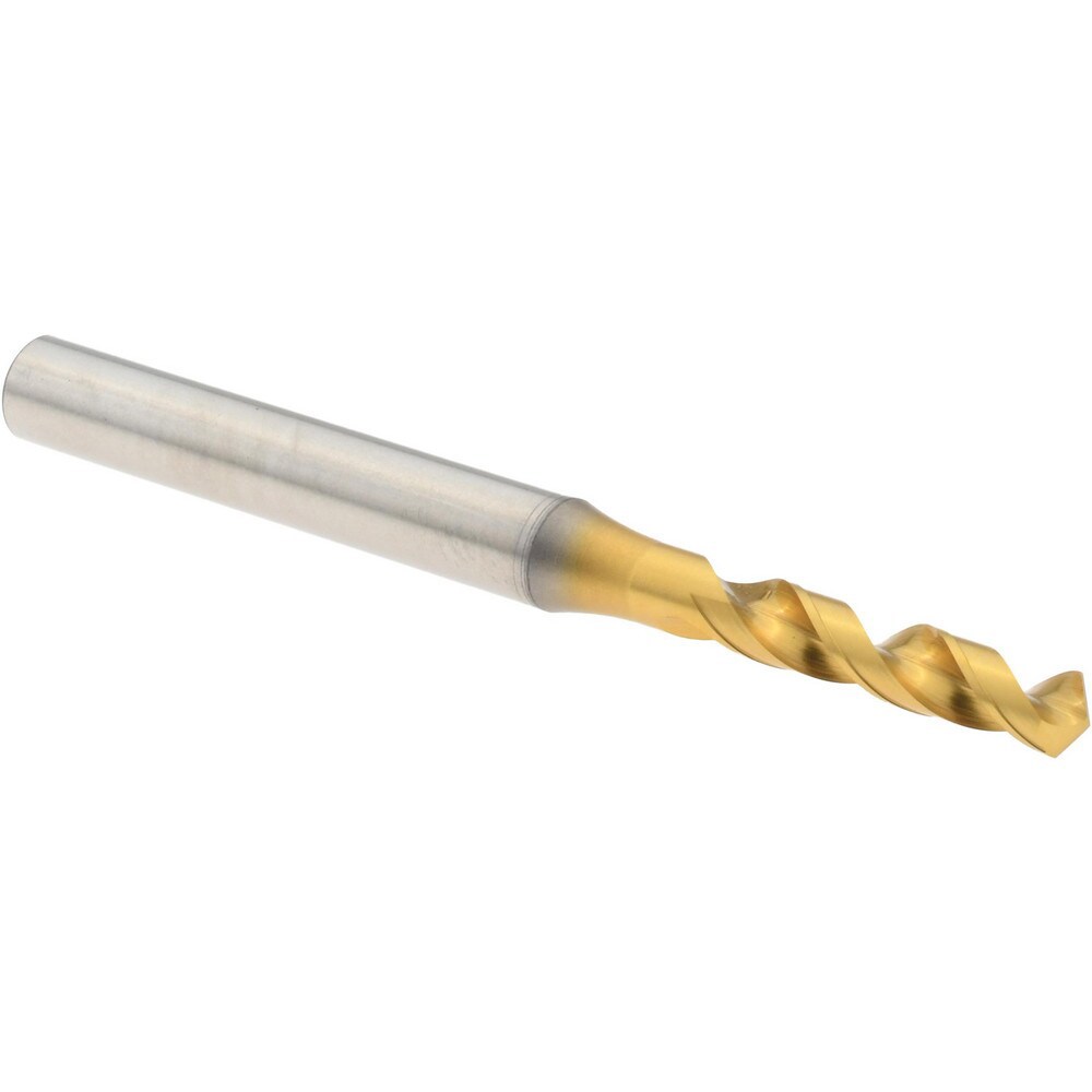 Screw Machine Length Drill Bit: Size #18, 120 deg Point, High-Speed Steel