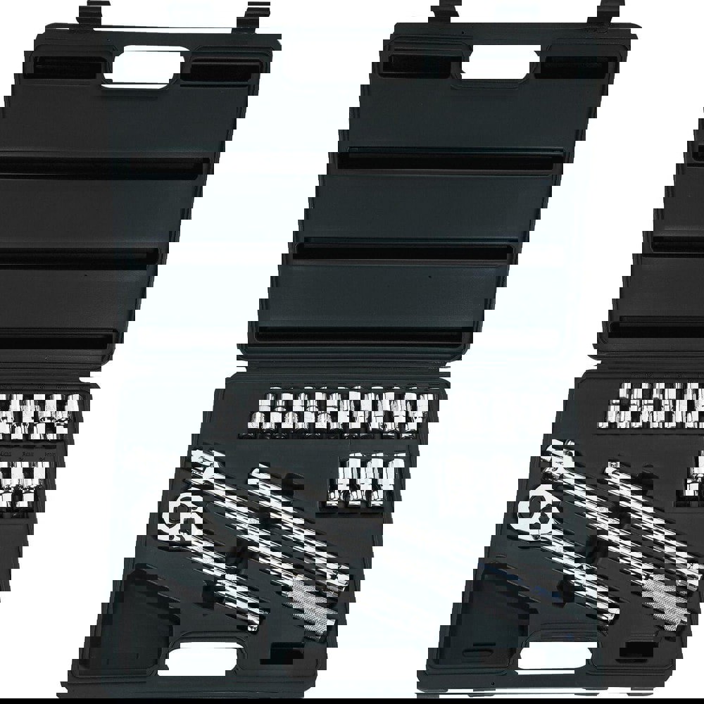 Standard Socket Set: 16 Pc, 1/2