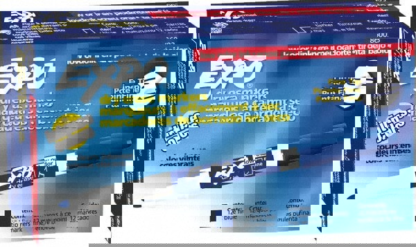 Blue Low Odor Fine Tip Dry Erase Markers