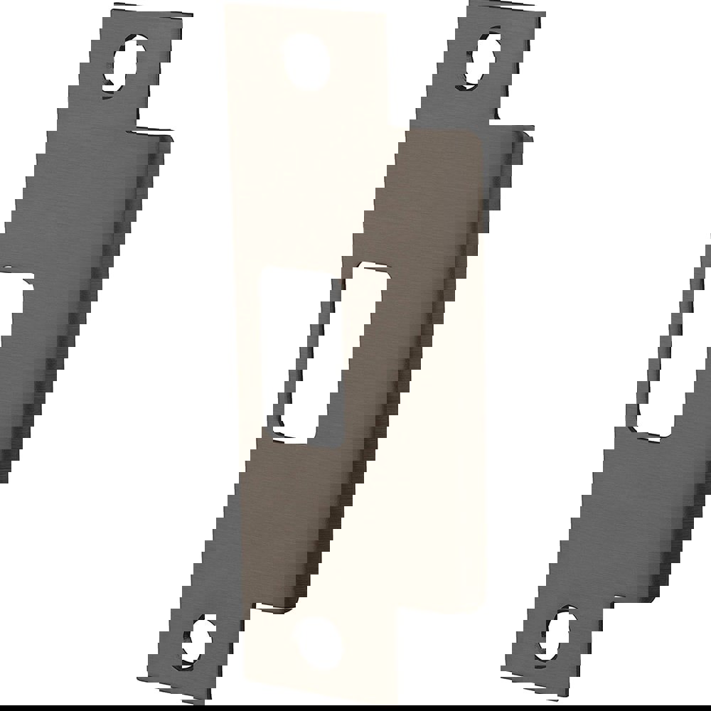 Strikes; Type: Full Lip Strike with Anti-Rattle Tab ; Length (Inch): 5 ; Width (Inch): 5 ; Material: Brass ; Finish Coating: Oil-Rubbed Bronze