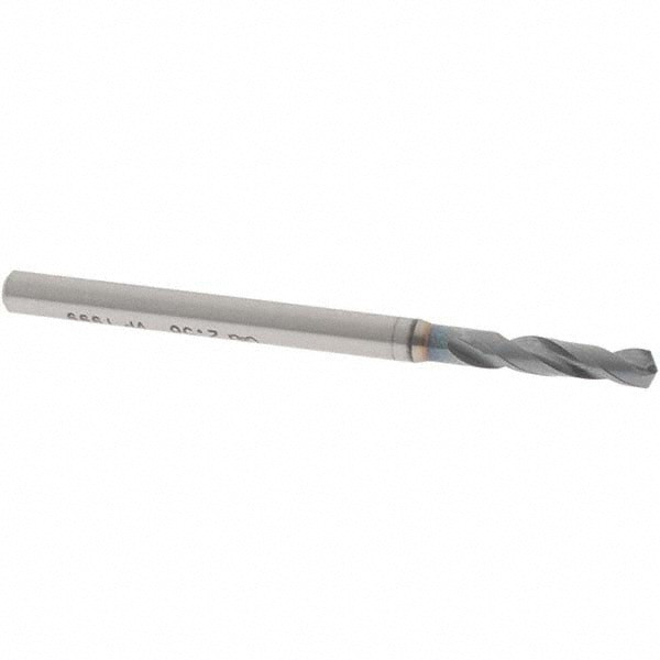 Screw Machine Length Drill Bit: #38 (0.1015) Dia, 130 deg, Powdered Metal