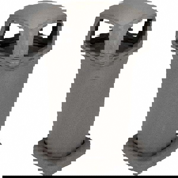 60 Gal Square Graystone Decorative Outdoor Waste Receptacle