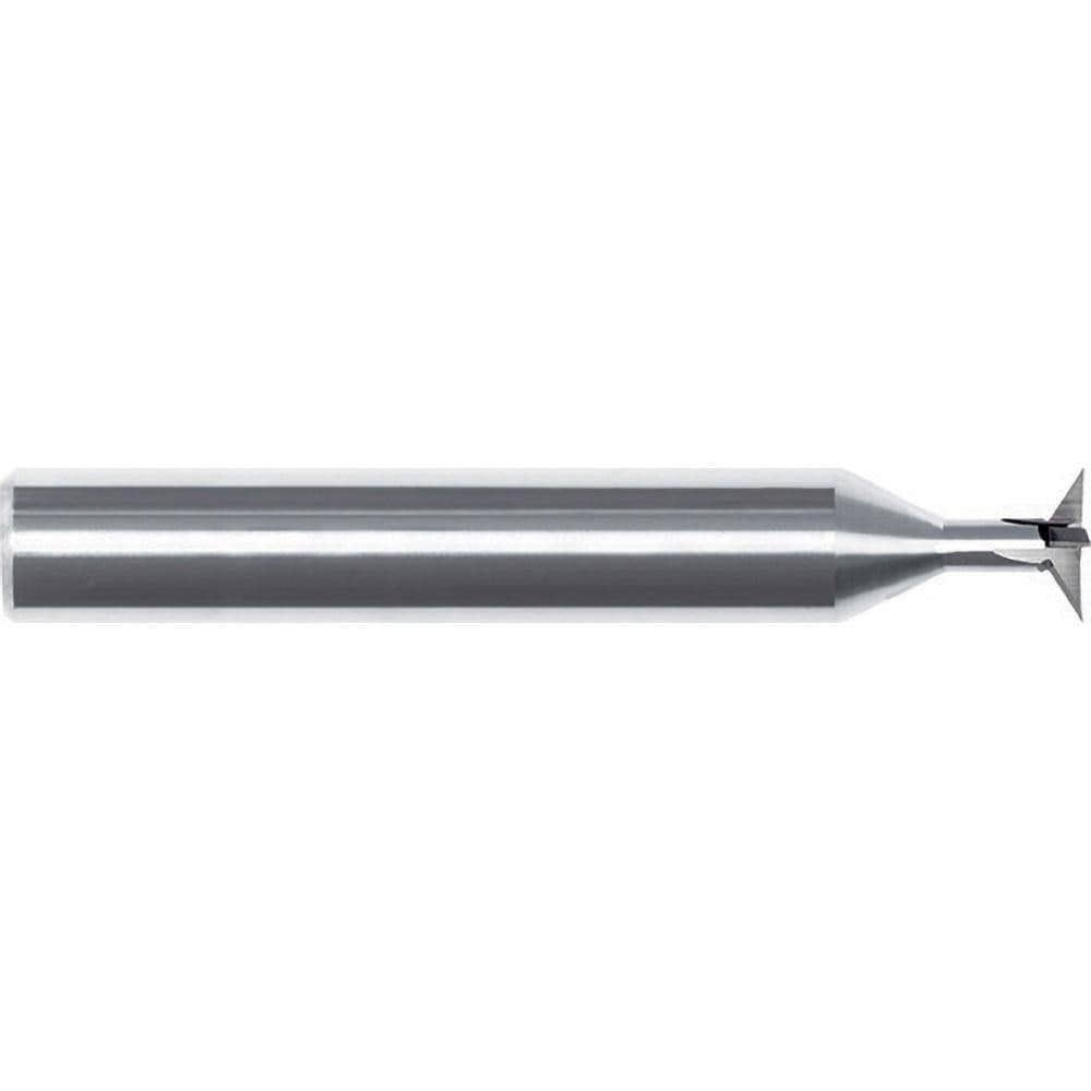 Dovetail Cutters; Included Angle: 120 ; Cutter Diameter (Inch): 5/16 ; Cutter Diameter (Decimal Inch): 0.3125 ; Cutting Width (Decimal Inch): 0.0620 ; Cutter Material: Solid Carbide ; Weldon Flat: No