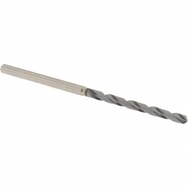 Jobber Length Drill Bit: #36 (0.1065) Dia, 130 deg, Powdered Metal