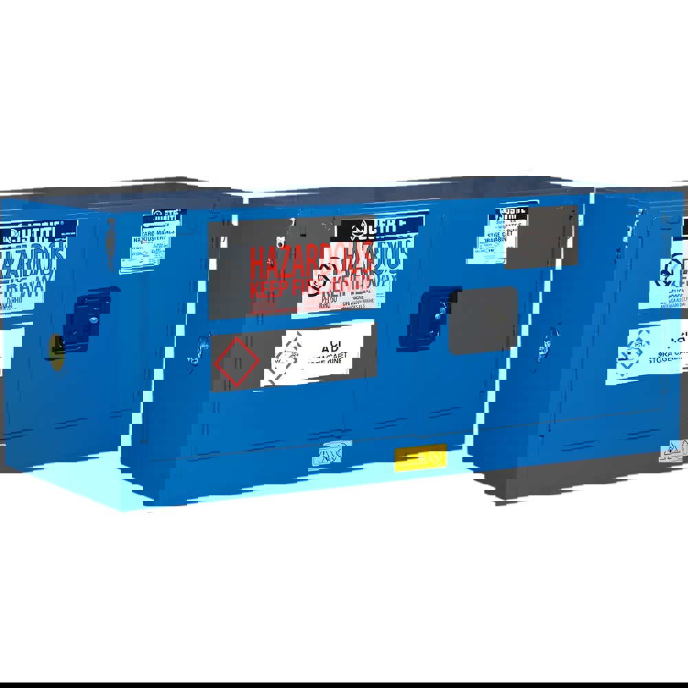 Space Saver Cabinet: Self-Closing, 1 Shelf, Blue