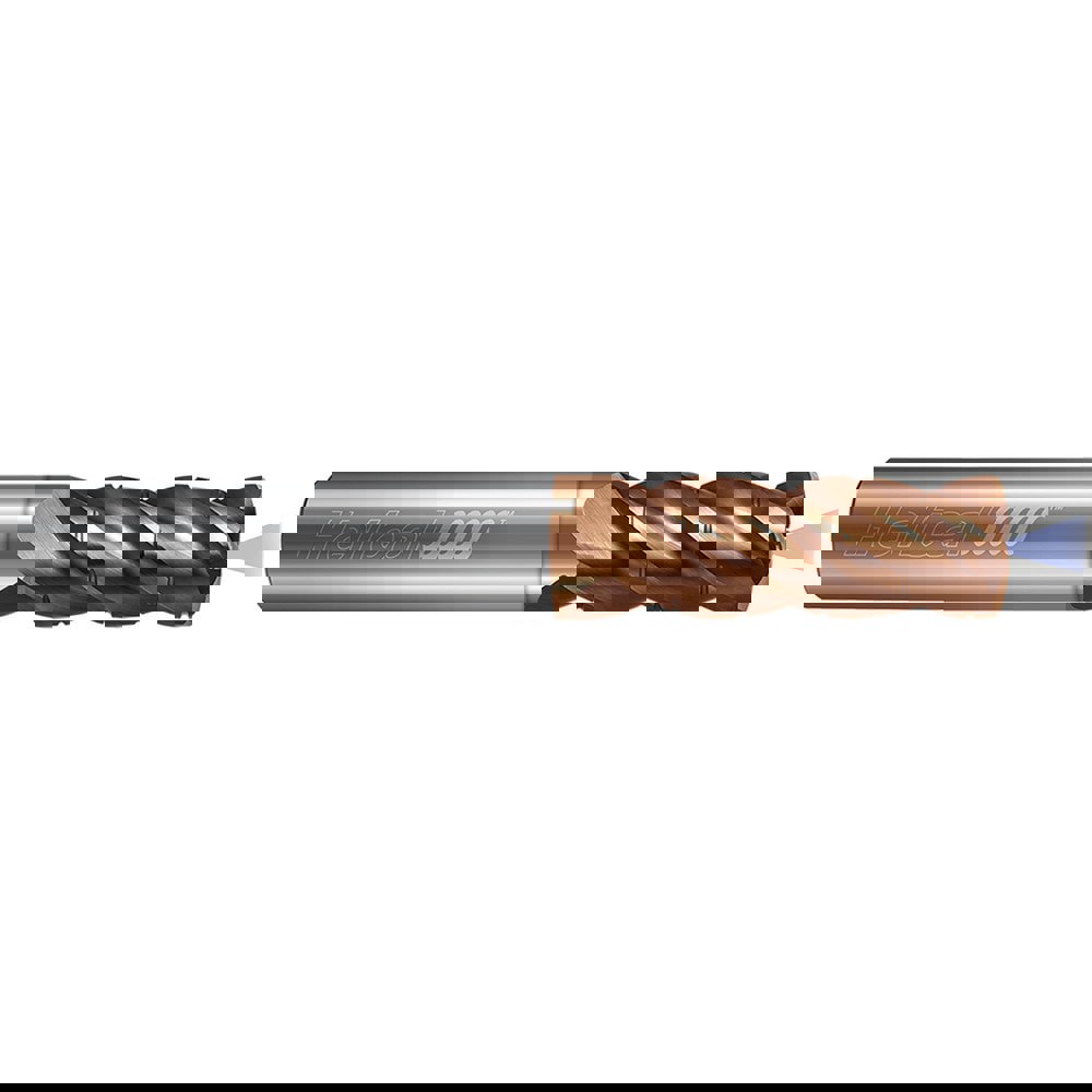 High-Feed End Mills; Mill Diameter (Inch): 3/4 ; Mill Diameter (Decimal Inch): 0.7500 ; Program Radius (Decimal Inch): 0.0942 ; Number of Flutes: 4 ; Material: Solid Carbide ; Finish/Coating: Tplus