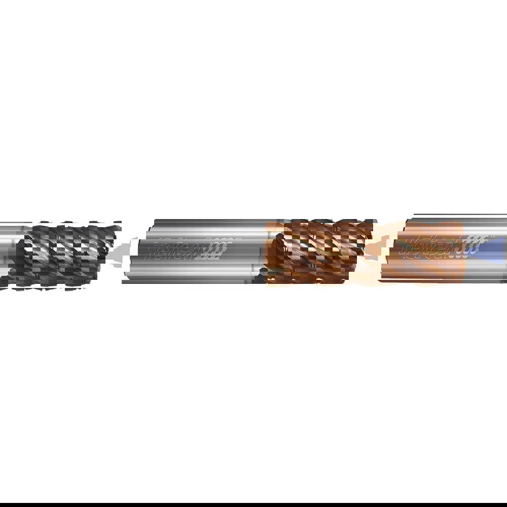 High-Feed End Mills; Mill Diameter (Inch): 1/2 ; Mill Diameter (Decimal Inch): 0.5000 ; Program Radius (Decimal Inch): 0.0628 ; Number of Flutes: 5 ; Material: Solid Carbide ; Finish/Coating: Tplus