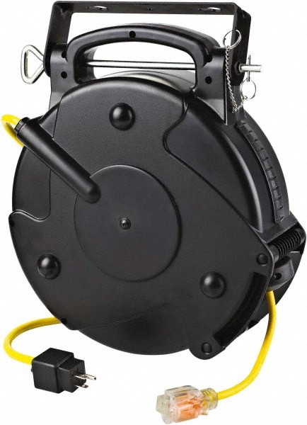 Cord & Cable Reel: 12 AWG, 45' Long, Single NEMA 5-20 End