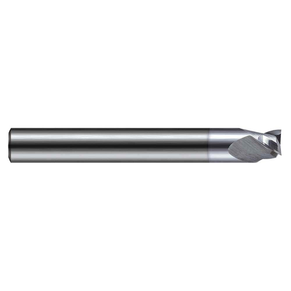 Square End Mill: 0.21'' Dia, 0.118'' LOC, 1/4'' Shank Dia, 2-1/2'' OAL, 3 Flutes, Solid Carbide
