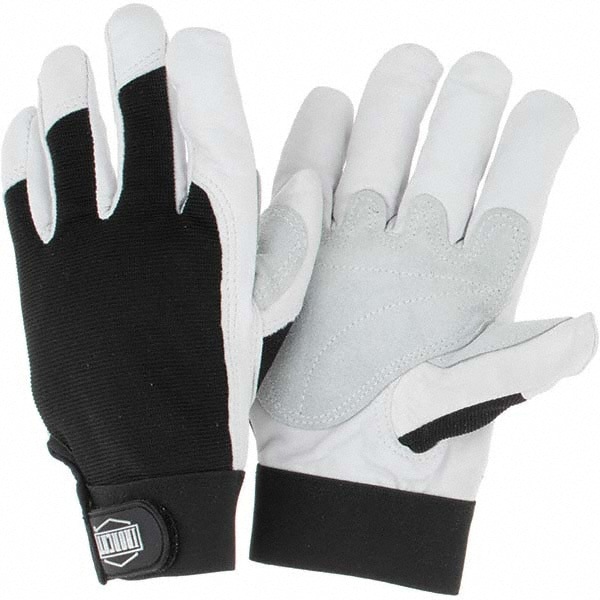 Welding Gloves: Ironcat 86552, Size Large, Uncoated-Coated, Goatskin Leather, Pair, for Heavy Construction, Light Construction, Fabrication, Manufacturing & Landscaping