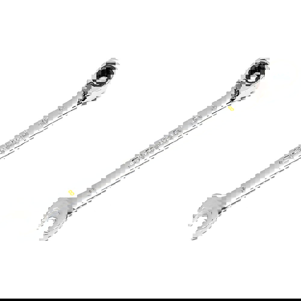 Combination Wrench: 8.00 mm Head Size, 15 deg Offset