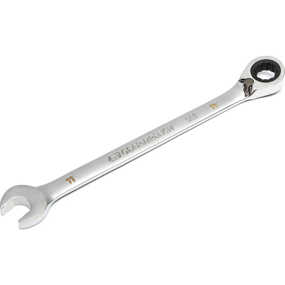 Combination Wrench: 11.00 mm Head Size, 15 deg Offset